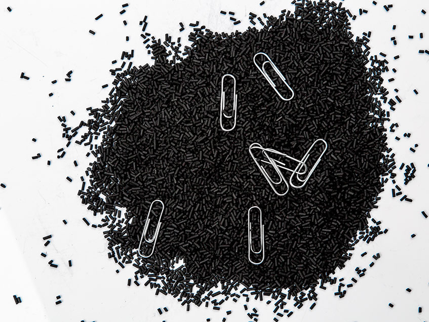 Etapas de carregamento de peneira molecular de carbono