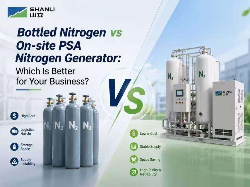 Nitrogênio engarrafado versus gerador de nitrogênio PSA no local: qual é a melhor opção para o seu negócio?